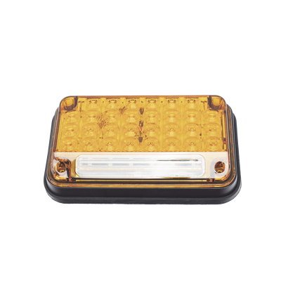 Luz de Advertencia de 7X4", Color Ambar, Con Luz de Trabajo, Ideal para Ambulancias - Image 2