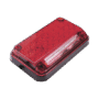 Luz de Advertencia de 7X4", Color Rojo, Con Luz de Trabajo, Ideal para Ambulancias