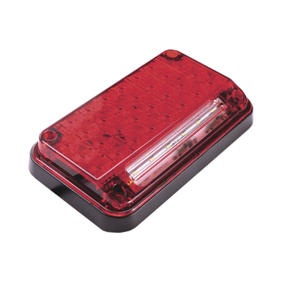 Luz de Advertencia de 7X4″, Color Rojo, Con Luz de Trabajo, Ideal para Ambulancias