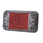 Luz de Advertencia de 7X4", Color Rojo, Con Luces de Trabajo, Ideal para Ambulancias