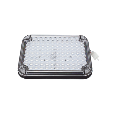 Luz de Advertencia de 9X7″, Bicolor Rojo/Claro, Ideal para Ambulancias