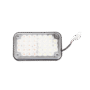 Luz de Advertencia de 6X4", Bicolor Rojo/Claro, Ideal para Ambulancias