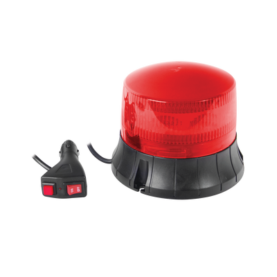 Burbuja LED giratoria color rojo, 9 LEDs, montaje magnético