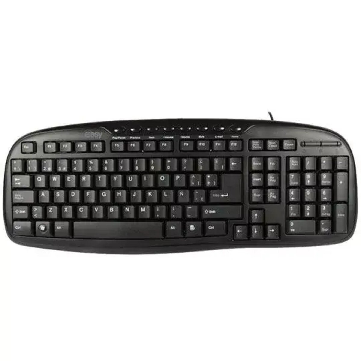 Teclado Easy Line 993384, Alámbrico, USB, Negro (Español)