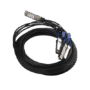 (XQ+BC0003-XS+) Cable de conexion 100G QSFP28 a 4 x 25G SFP28 o 40G QSFP+ a 10G SFP+, 3m