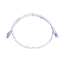 Patch Cord Z-MAX Cat6A S/FTP, CM/LS0H, 3ft, Color Blanco, Versión Bulk (Sin Empaque Individual)