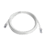 Patch Cord Z-MAX Cat6A S/FTP, CM/LS0H, 10ft, Color Blanco, Versión Bulk (Sin Empaque Individual)