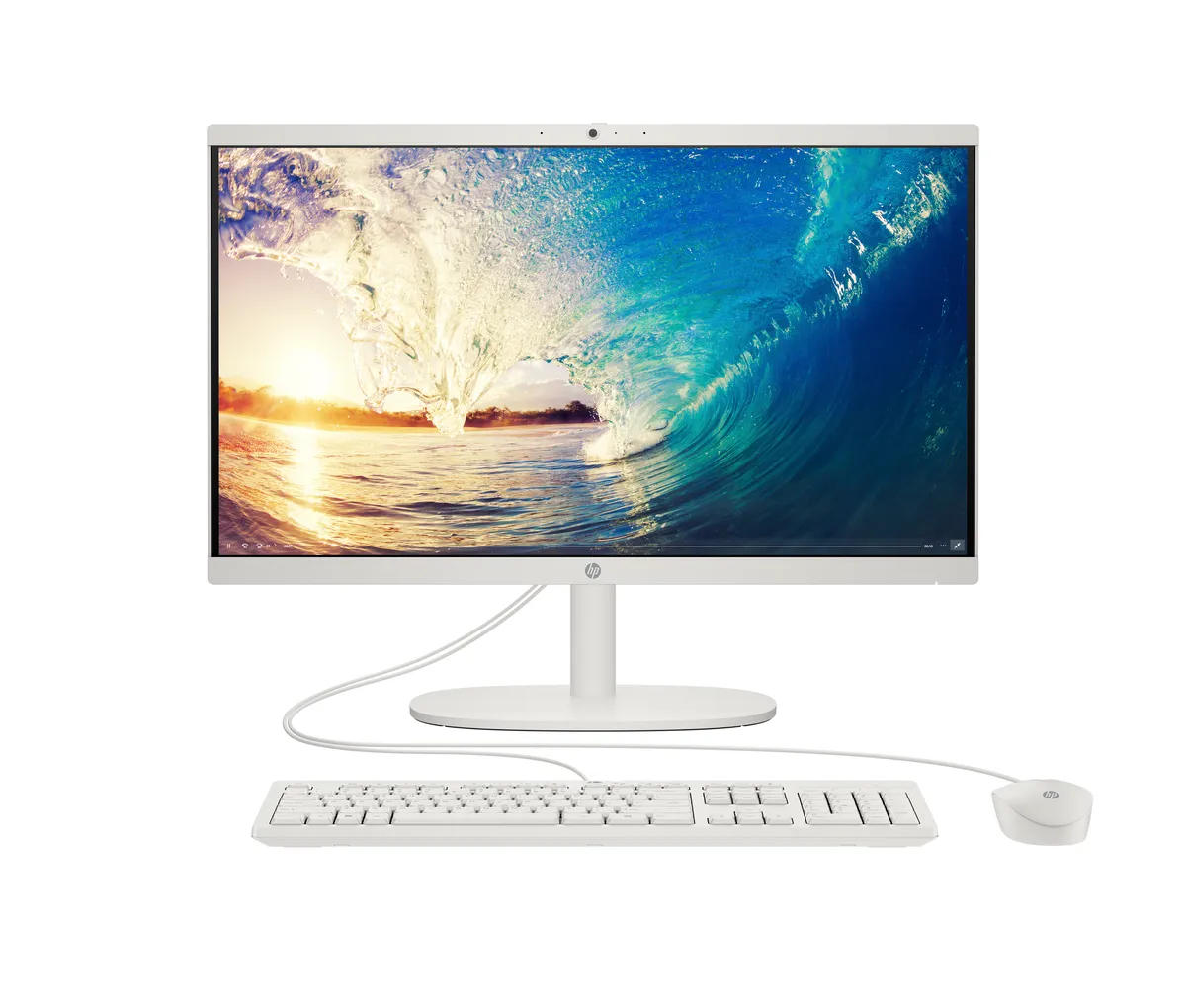 PC All in One HP 22-DG0006LA: Procesador Intel Celeron N100 (hasta 3.4 GHz), Memoria de 8GB DDR4, SSD de 128GB, Pantalla de 21.5″ LED, Video UHD Graphics, S.O. Windows 11 Home (64 Bits)