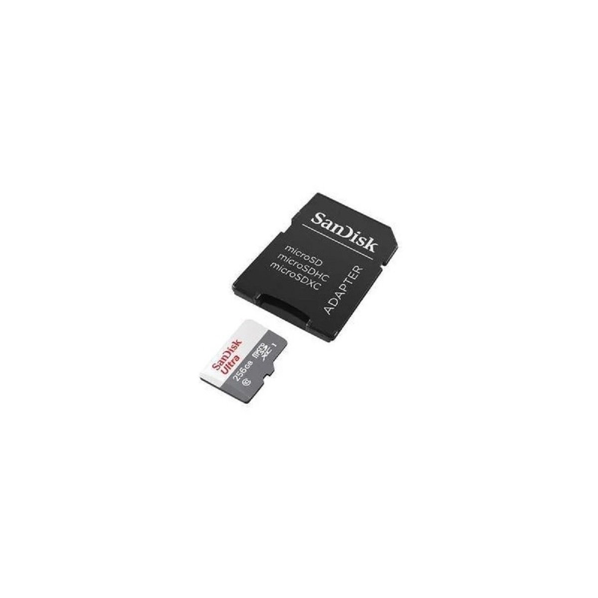 MEMORIA MICRO SD SANDISK ULTRA MICROSDHC 256GB CLASE 10 UHS I ADAPTADOR 100MBS SDSQUNR 256G GN6TA