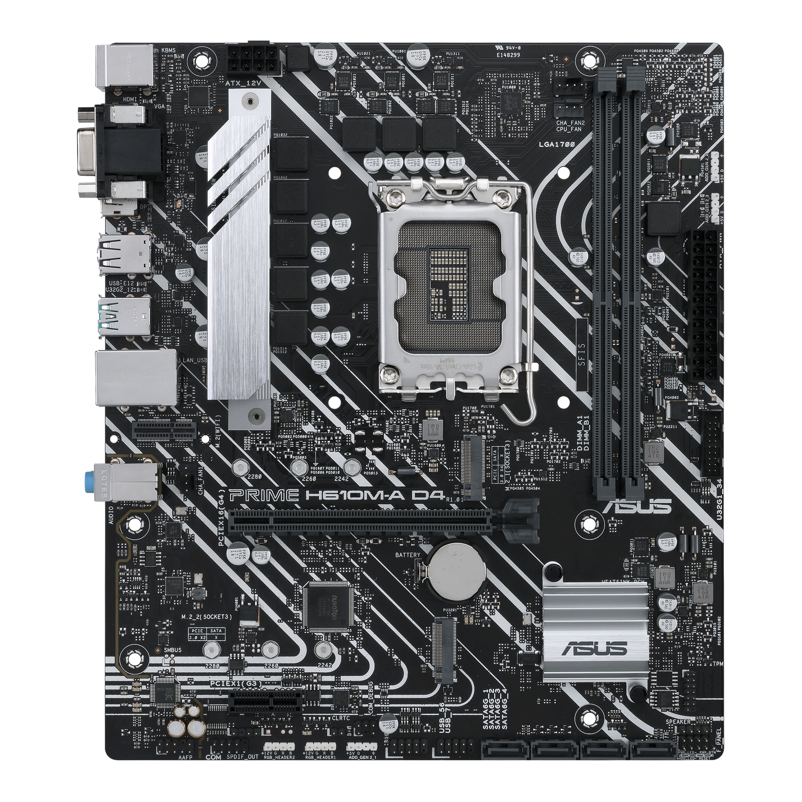 MB ASUS PRIME H610M A 2DDR5 INTEL LGA1700 96GB MIC ATX 2M2 1DISPLAY 1HDMI 4USB PRIME H610M A