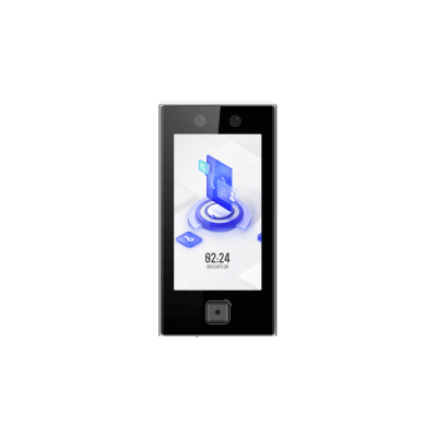 Terminal Facial Min Moe WiFi / Lector de QRs Físico de Alta Velocidad / 6,000 Rostros / Pantalla 7″ / Administrable en la Nube con Hik-Connect 6 / Exterior IP65 / LED Rojo/Verde Indicador de Acceso / SIP Estandar / HIK-IA