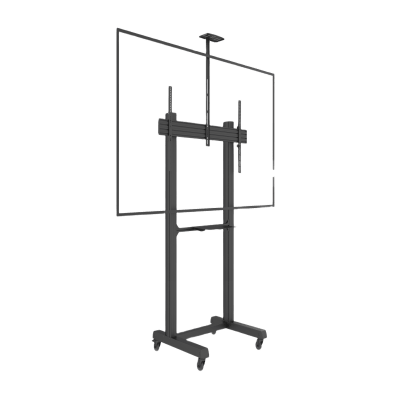 Montaje EPCOM INDUSTRIAL EMFS1B1 de Piso Móvil para Pantallas de 65 in a 100 in | vesa 100 x 100 hasta 1000 x 600 | carga maxima soportada 120kg| Fabricado en aluminio y acero - Image 2