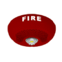BOC C/LAMP ESTROBOSCOPICA tipo LED MONT EN TECHO CLR ROJO