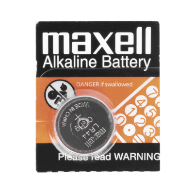 Batería Alcalina tipo LR44 (de botón) de 1.5 V 110 mAh