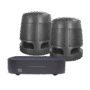 KIT Amplificador VSSL A1X | 2 Bocinas Acoustiscape TruAudio Modelo AS360 |  IP66