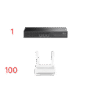 Kit para ISP`s / OLT DS-P7001-01 con Paquete de 100 ONU´s Modelo XC220G3
