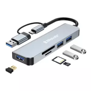 DOCKING 5 EN 1 USB V3.0 CONECTOR DUAL C Y A BROBOTIX – BROBOTIX