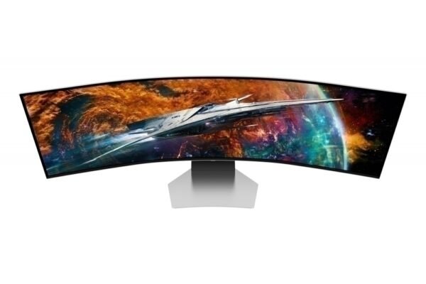Monitor Smart OLED Gaming Samsung Odyssey G9 S49CG950SL 49" (1244.6mm) Class Dual Quad HD (DQHD) Pantalla curva - 32:9 - Plata - 124.5cm (49") Viewable - OLED - Quantum Dot OLED Retroiluminación - 5120 x 1440 - Mil millones de colores - FreeSync Premium Pro - 250cd/m² - 30µs - 240Hz Refresh Rate - Altavoces - HDMI - DisplayPort - Concentrador USB MONITOR GAMER 49 IN OLED CURVO240 HZ .03MS SMART C BOCINAS - Samsung - Image 6