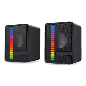 BOCINA DUAL USB V2.0 NEGRA SUBWOOFER RGB BOCINA DUAL USB V2.0 NEGRA SUBWOOFER RGB – BROBOTIX
