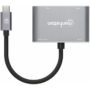 DOCKING USB-C  4 PTOS  HDMIVGA USB-AUSB-C PD - Manhattan