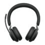 Jabra Auriculares Evolve2 65Link380a MS Stereo Stand Black. Certificada con Microsoft Teams, con conexión USB-A , inlcuye  base de carga   JABRA EVOLVE2 65LINK380A MS STEREO STAND BLACK