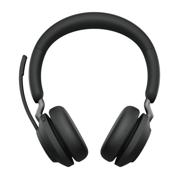 Jabra Auriculares Evolve2 65Link380a MS Stereo Stand Black. Certificada con Microsoft Teams, con conexión USB-A , inlcuye  base de carga   JABRA EVOLVE2 65LINK380A MS STEREO STAND BLACK