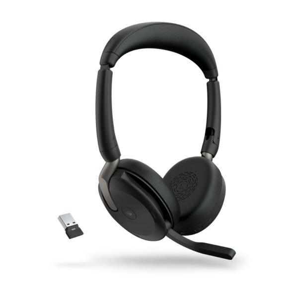 Jabra Auriculares Evolve2 65 FlexLink380a MS Stereo .Certificada con Microsoft Teams. Inalámbrico Sobre la oreja Estéreo - Binaural - Supra-aural - 3000cm - Bluetooth - 20Hz a 20kHz - Tecnología MEMS, Función de cancelación de ruido ambiente Micrófono - Cancelación de ruido
JABRA EVOLVE2 65 FLEXLINK380A MS STEREO - JABRA - Image 4