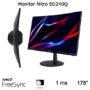 Monitor Acer NITRO 23.6” Curvo FHD, 16:9, 100 Hz, 1ms, HDMI y VGA, ZeroFrame, Acer ComfyView AMD FreeSync, Vesa 100x100, incluye cable HDMI, 3 años de garantia
 MONITOR GAMER CURVO ED240QHbi 23 6 FULL HD 1920 x1080 VA 1 - Acer