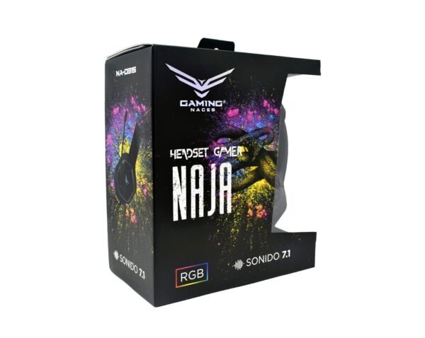 AUDIFONO NACEB GAMER NAJA 7.1 CANAL RGB/MICROFONO/PLUG/USB AUDIFONO NACEB GAMER NAJA 7.1CANAL RGB/MICROFONO/PLUG/USB - Image 4