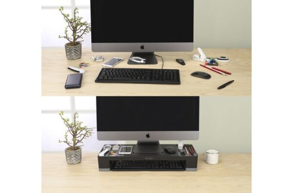 ORGANIZING MONITOR STAND BLACK - Kensington - Image 9
