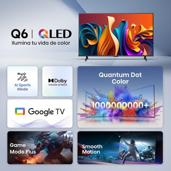 TV HISENSE 50 PULGADAS QLED ANDROID - Image 6