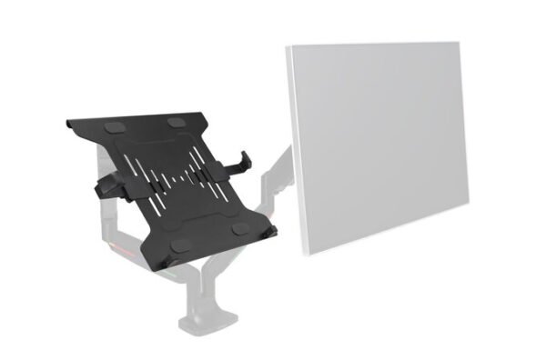 Kensington Soporte de montaje para Portátil, MacBook - Negro - 39.6cm a 40.6cm (16") para pantalla plana - 4.49kg Capacidad de carga - 75 x 75, 100 x 100 - Compatible con Montura VESA - Acero con recubrimiento de polvo, Plástico - 1 LAPTOP HOLDER VESA MOUNT ARM - Kensington - Image 2
