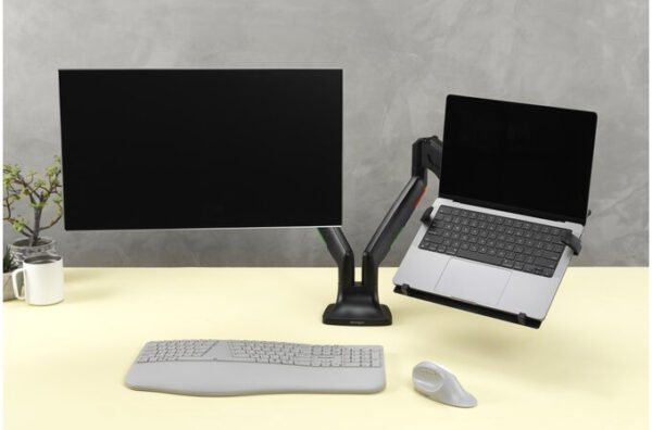 Kensington Soporte de montaje para Portátil, MacBook - Negro - 39.6cm a 40.6cm (16") para pantalla plana - 4.49kg Capacidad de carga - 75 x 75, 100 x 100 - Compatible con Montura VESA - Acero con recubrimiento de polvo, Plástico - 1 LAPTOP HOLDER VESA MOUNT ARM - Kensington - Image 8