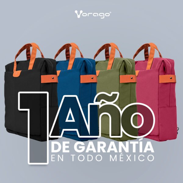 MOCHILA VORAGO BP-301 VINTAGE D OBLE USO LAPTOP 15.6 VERDE - Vorago - Image 5