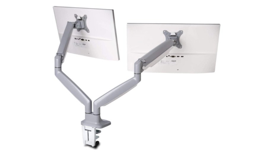 Kensington SmartFit Brazo de Montaje para Monitor – Gris Plateado – 2 Pantalla(s) admitidas – 81.3cm (32″) para pantalla plana – 17.96kg Capacidad de carga – 75 x 75, 100 x 100 – 1 / Caja BRAZO KENSINGTON DUAL AJUSTABLEPARA MONITOR HASTA 32IN KENSINGTON – Kensington