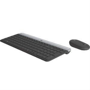 Kit de Teclado y Mouse Logitech MK470, RF Inalámbrico, USB, Negro/Grafito SLIM MK470 MINIMALISTA MODERNO – Logitech