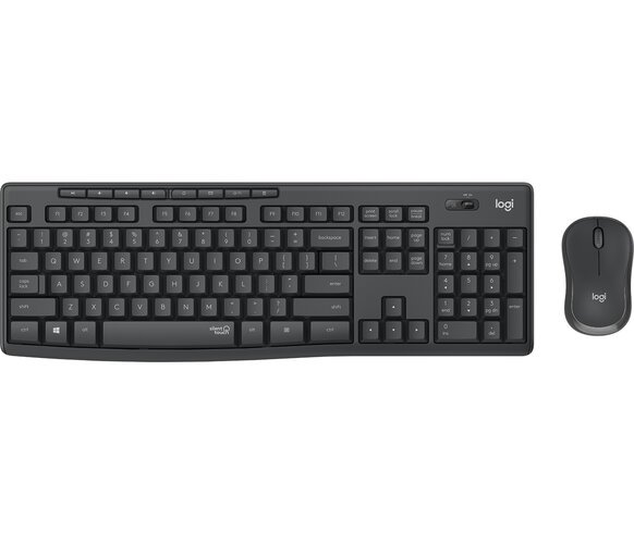 Teclado y ratón Logitech MK295 – USB Inalámbrico Wi-Fi – Keyboard/Keypad Color: Grafito – USB Inalámbrico Wi-Fi Mouse – Pointing Device Color: Grafito – AA, AAA – Compatible con Computador para Windows, ChromeOS KIT TECLADO Y MOUSE INALAMBRICOMK295 MENOS RUIDO MAYOR ENFOQUE