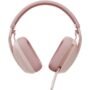 Auriculares Logitech Zone Vibe 100 Inalámbrico Sobre la oreja Estéreo - Rosa - Binaural - Cerrado - 3000cm - Bluetooth - 20Hz a 20kHz - Omnidireccional, Tecnología MEMS, Direccional, Función de cancelación de ruido ambiente Micrófono DIADEMA LOGITECH ZONE VIBE100 - ROSE M-N:A00167 - NAMR - Logitech