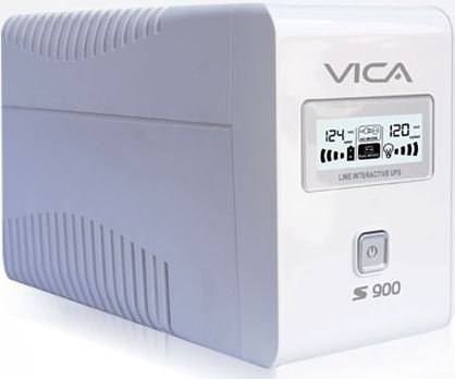VICA S900, NO-BREAK CON REGULADOR INTEGRADO, capacidad de 900 VA / 550 W, equipo de tamaño compacto, formato torre, con pantalla LCD, color negro, certificado NOM, 8 tomas (4 tomas reguladas / 4 tomas reguladas y respaldadas), 3 años de garantía en partes y 2 en baterías, software de monitoreo. Tiempo estimado de respaldo 10-15 min a media carga, 3-5 min a carga completa. *El tiempo de respaldo depende de la carga que conectamos al equipo. *Uso recomendado al 80% de su capacidad.
VICA S900 NOBREAK 900VA/550WPANTALLA LCD 8 TOMAS SW MONITOREO – Vica