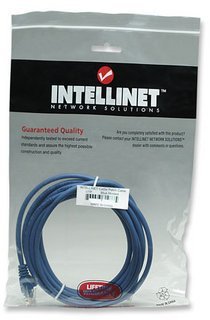 Intellinet CABLE PATCH CAT 6, 2.0M( 7.0F) UTP AZUL – Cable for Conmutador, Módem, Router, Panel de conexión, Enchufe de pared, Dispositivo de red – 1Gbit/s – Cable de conexión – Oro Contacto chapado – Azul CABLE DE RED PATCH CAT6 RJ45 2.0M AZUL – Intellinet