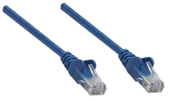 Intellinet CABLE PATCH 2.0m( 7.0f) Cat 5e UTP AZUL - Cable for Conmutador, Módem, Router, Panel de conexión, Enchufe de pared, Dispositivo de red - 1Gbit/s - Cable de conexión - Oro Contacto chapado - Azul CABLE DE RED PATCH CAT5E RJ45 2.0M AZUL - Intellinet - Image 2