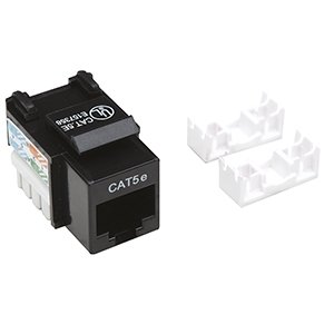 Manhattan JACK CAT 5e DE IMPACTO (KEYSTONE) NEGRO – Negro JACK RJ45 CAT5E UTP KEYSTONE DE IMPACTO NEGRO