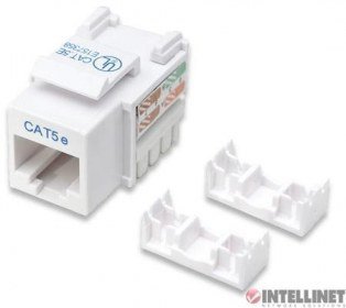 Intellinet Jack Categoría 5e, RJ-45, Blanco DE IMPACTO BLANCO – Intellinet
