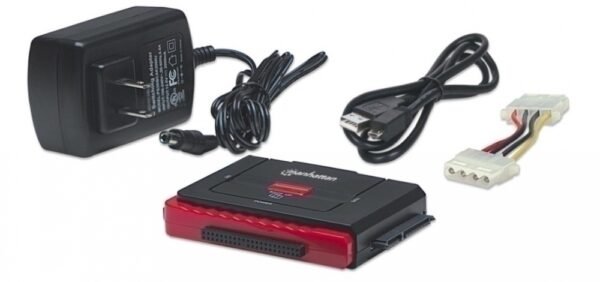 Manhattan Adaptador USB 2.0 a HDD IDE40/SATA OTB - Manhattan Adaptador USB de Alta Velocidad 2. a SATA/ IDE CONVERTIDOR HDD USB A IDE Y SATA 1.5 GBPS HASTA 5.25IN - Manhattan - Image 2