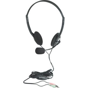 AUDIFONO C/MICROFONO ESTANDAR PLASTICO – Binaural – Supra-aural – 32Ohm – 20Hz a 20kHz – 200cm Cable – Omnidireccional, Condensador Micrófono – Mini-phone (3.5mm) AUDIFONOS DIADEMA AJUSTABLE MICROFONO CONTROL DE VOLUMEN 3.5MM – Manhattan