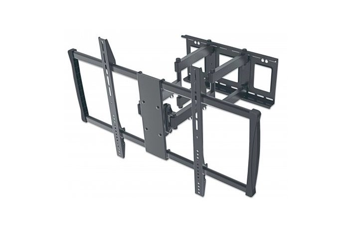 Manhattan Soporte de Pared 461221 – Manhattan Montaje Universal Full Motion de Pared para Pantallas Grandes SOPORTEPARED MONITOR PANTALLA CURVA ARTICULADO 60IN A 100IN 80KG – Manhattan