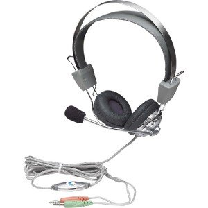 Manhattan Auriculares – Manhattan Casco estéreo AUDIFONOS DIADEMA ERGONOMICA MICROFONO CONTROL DE VOLUMEN 3.5MM – Manhattan