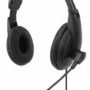 Manhattan Auriculares - Manhattan Casco estéreo USB AUDIFONO DIADEMA USB CON MICROFONO ALAMBRICO CONTROL INTEGRA - Manhattan