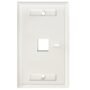 TAPA DE PARED FACEPLATE PLACA 1 PUERTO PERFORACION PARA ETIQUETA - 1-gang TAPA DE PARED FACEPLATE PLACA 1 PUERTO PERFORACION PARA ETIQUETA - Intellinet