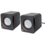 Manhattan Bocina Serie 2600 via USB, Cubo - 90Hz a 20kHz - USB BOCINAS SERIE 2600 AUDIO 3.5MM CARGA USB CONTROL VOLUMEN - Manhattan
